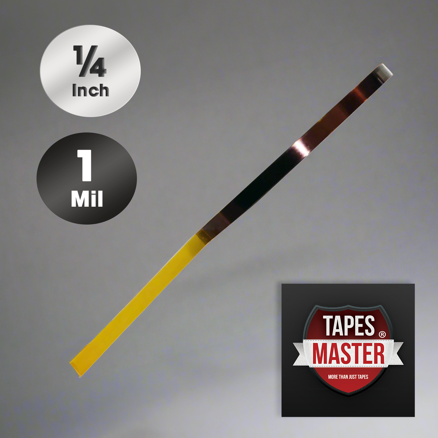 Polyimide Tape from Tapes Master is a high-quality, high-temperature resistant tape that is ideal for a variety of applications. It is made of polyimide film with a silicone adhesive, making it heat resistant, flame retardant, and weatherproof. It is also ideal for electrical insulation and bonding, and it leaves no residue after peeling off.