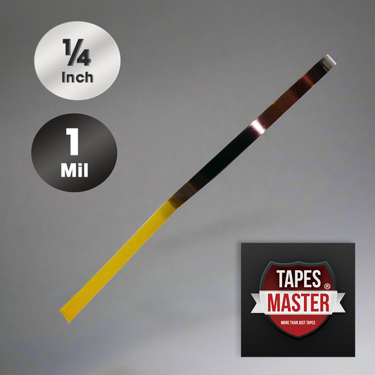 Polyimide Tape from Tapes Master is a high-quality, high-temperature resistant tape that is ideal for a variety of applications. It is made of polyimide film with a silicone adhesive, making it heat resistant, flame retardant, and weatherproof. It is also ideal for electrical insulation and bonding, and it leaves no residue after peeling off.