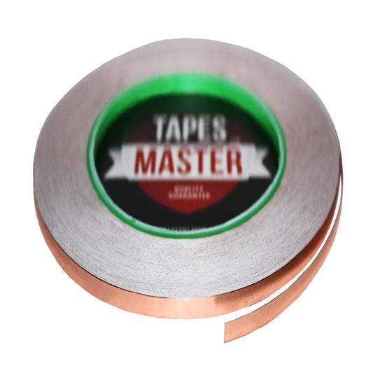 1/8" X 36 yards - 1 Mil Copper Foil EMI Shielding Conductive Adhesive Tape, 36 Yards Copper Foil Tapes- Tapes Master