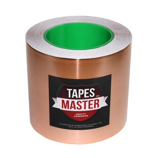 5" X 36 yards - 1 Mil Copper Foil EMI Shielding Conductive Adhesive Tape, 36 Yards Copper Foil Tapes- Tapes Master