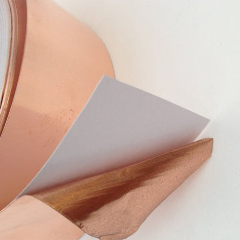 1.5" x 55 yds - 1 Mil Copper Foil EMI Shielding Conductive Adhesive Tape, Copper Foil Tapes- Tapes Master