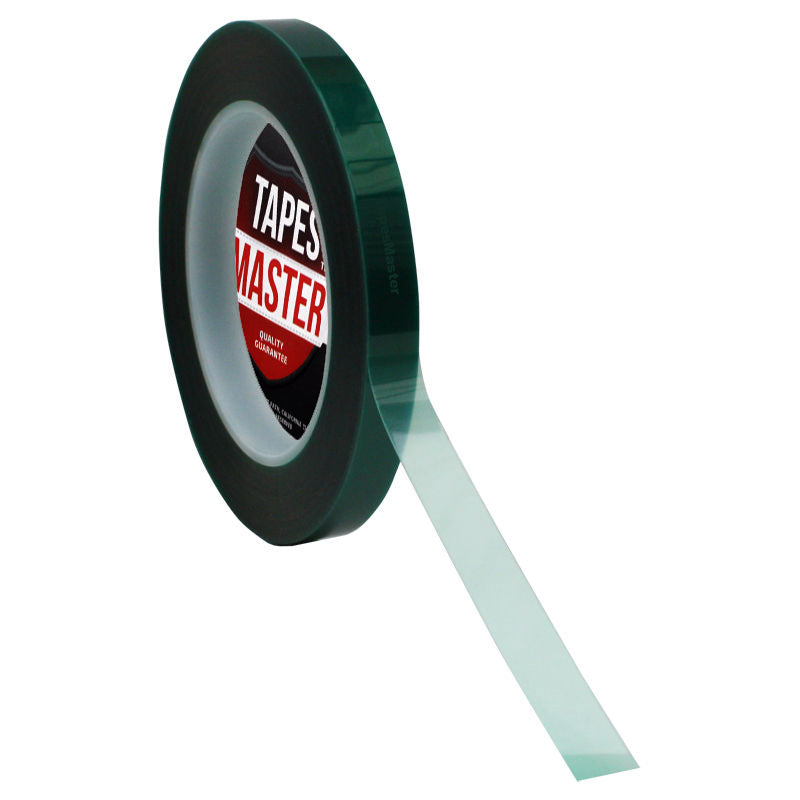 1/2" x 72 yds - 2 Mil Green Powder Coating Masking Tape - High Temperature, Green Powder Coating Tapes- Tapes Master