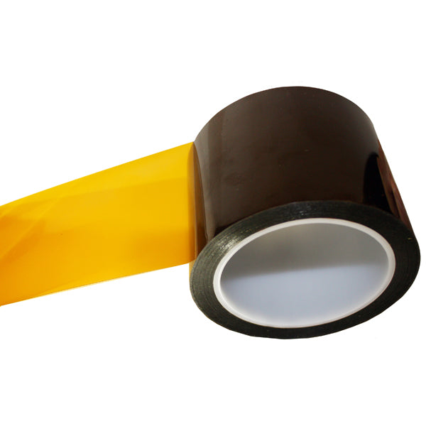 Tapes Master 1 Mil 3 inch x 36 yds Kapton Tape - Amber Polyimide High Temperature Tape, Size: 36 Yards, 1/8 Width, Yellow