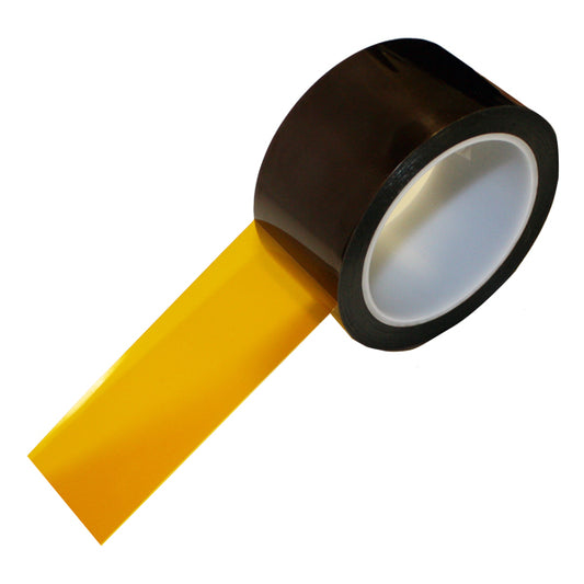 2" X 36 Yds, 1 Mil Polyimide Tape - Polyimide High Temperature Heat Resistant Tape with Silicone Adhesive - No Residue