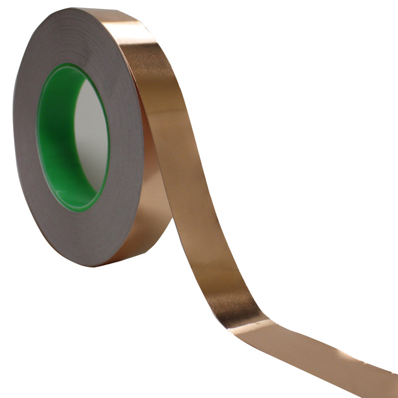 1" x 55 yds - 1 Mil Copper Foil EMI Shielding Conductive Adhesive Tape, Copper Foil Tapes- Tapes Master