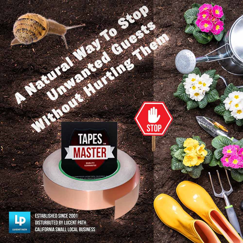 Tapes Master 3" x 10ft - 1 Mil Copper Foil Tapes - Copper Conductive Adhesive Tapes For Guitar Cavity, EMI Shielding, Grounding, Gardening, Soldering Jewelry, Art Crafts