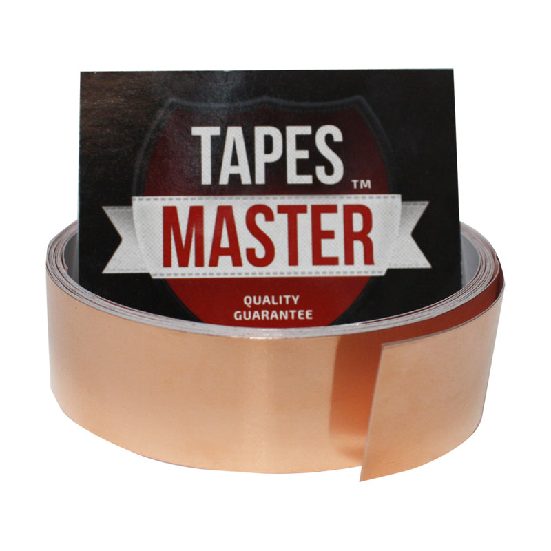 1" X 10ft - 1 Mil Copper Foil EMI Shielding Conductive Adhesive Tape, 10 ft Copper Foil Tapes- Tapes Master