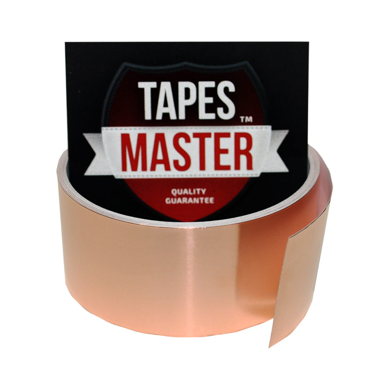 1.5" X 10ft - 1 Mil Copper Foil EMI Shielding Conductive Adhesive Tape, 10 ft Copper Foil Tapes- Tapes Master