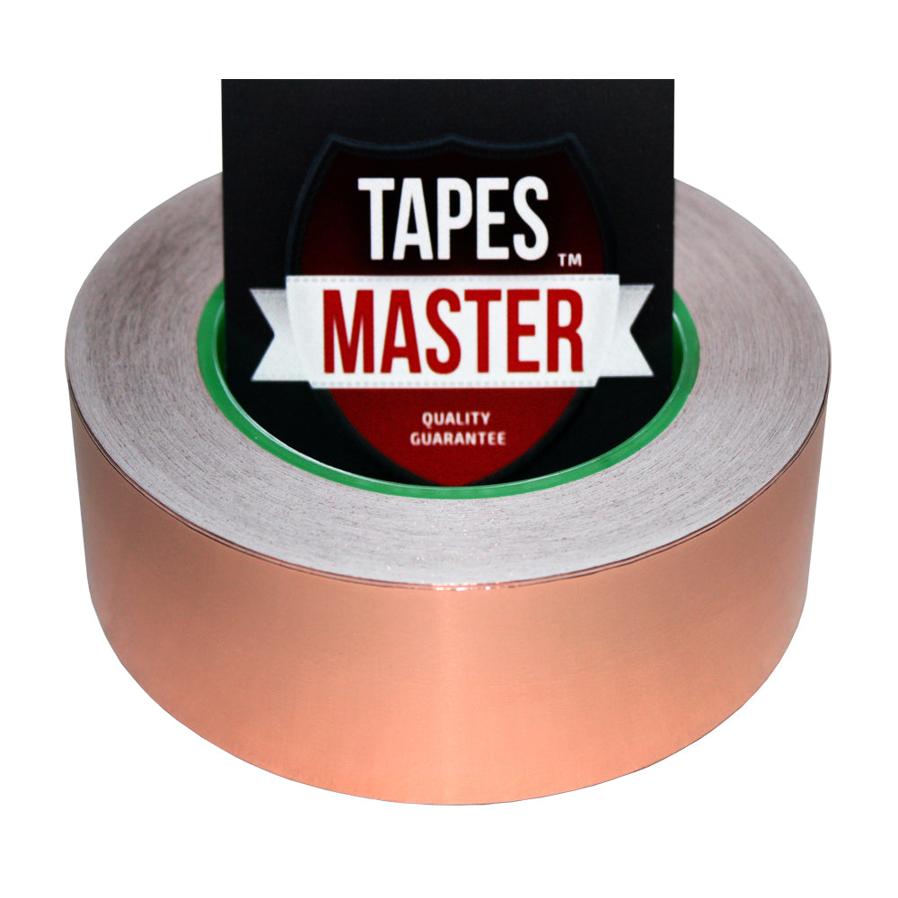 1.5" x 36 yards. - 1 Mil Copper Foil EMI Shielding Conductive Adhesive Tape, 36 Yards Copper Foil Tapes- Tapes Master