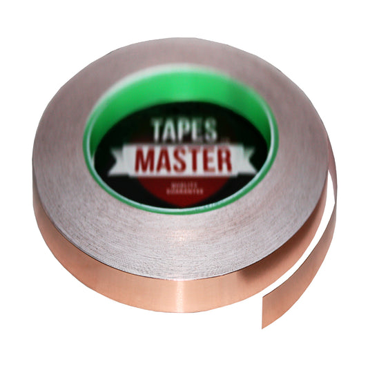1/4" X 36 yards - 1 Mil Copper Foil EMI Shielding Conductive Adhesive Tape, 36 Yards Copper Foil Tapes- Tapes Master