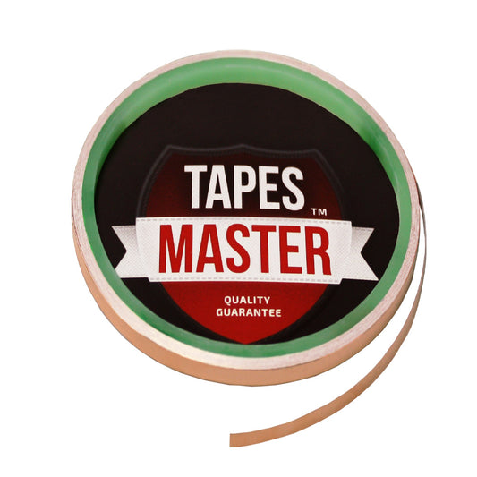 1/8" X 10ft - 1 Mil Copper Foil EMI Shielding Conductive Adhesive Tape, 10 ft Copper Foil Tapes- Tapes Master