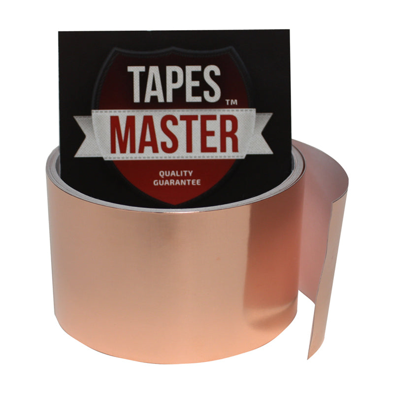 2" X 10ft - 1 Mil Copper Foil EMI Shielding Conductive Adhesive Tape, 10 ft Copper Foil Tapes- Tapes Master