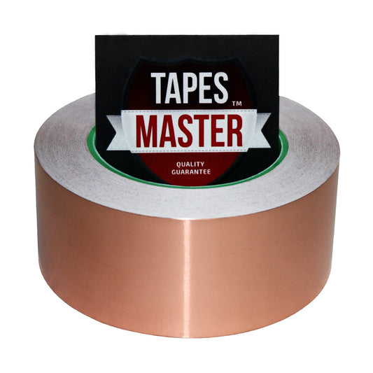 2" X 36 yards - 1 Mil Copper Foil EMI Shielding Conductive Adhesive Tape, 36 Yards Copper Foil Tapes- Tapes Master
