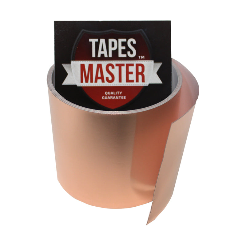 3" X 10ft - 1 Mil Copper Foil EMI Shielding Conductive Adhesive Tape, 10 ft Copper Foil Tapes- Tapes Master
