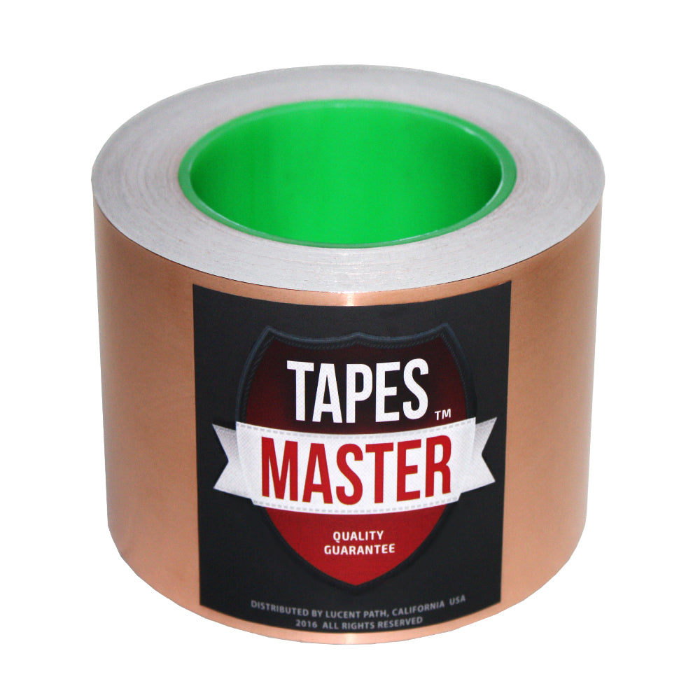 3" X 36 yards - 1 Mil Copper Foil EMI Shielding Conductive Adhesive Tape, 36 Yards Copper Foil Tapes- Tapes Master