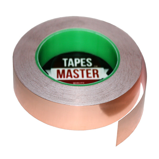 3/4" X 36 yards - 1 Mil Copper Foil EMI Shielding Conductive Adhesive Tape, 36 Yards Copper Foil Tapes- Tapes Master