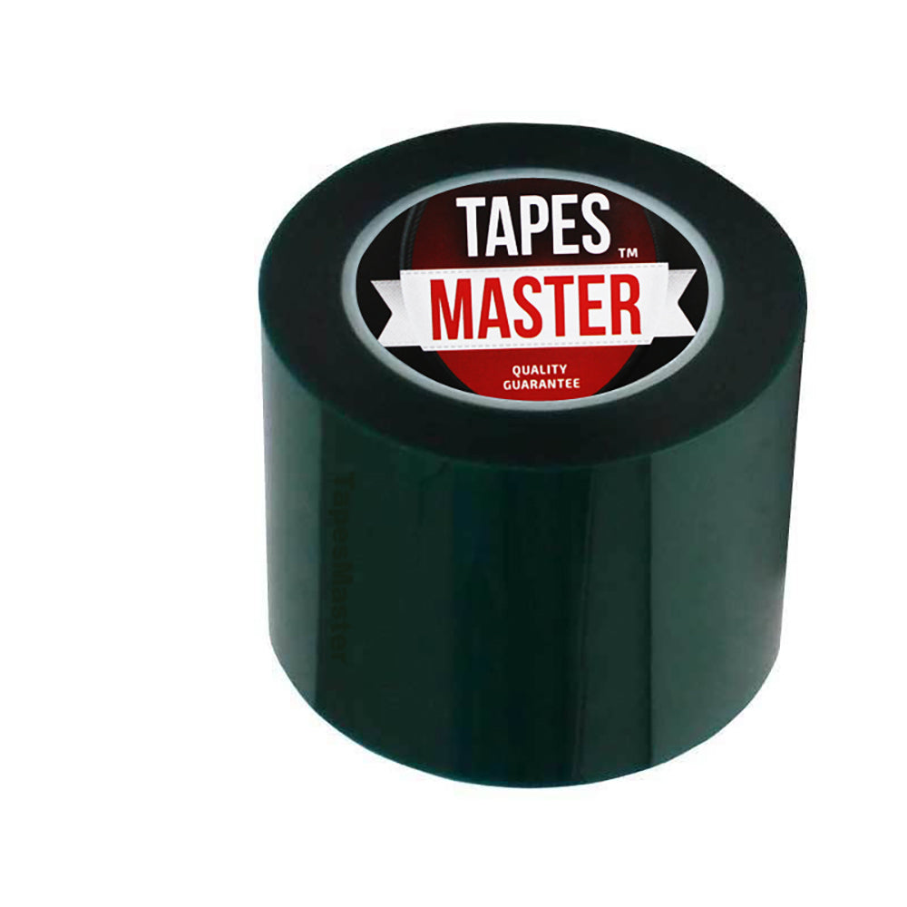4" x 72 yds - 2 Mil Green Powder Coating Masking Tape - High Temperature, Green Powder Coating Tapes- Tapes Master