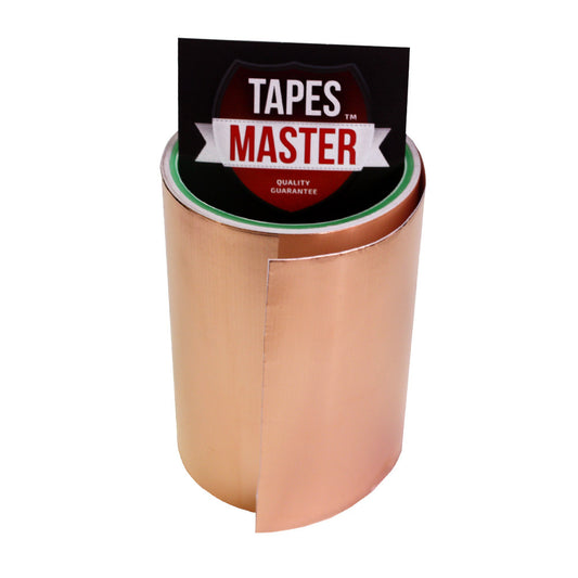 5" X 10ft - 1 Mil Copper Foil EMI Shielding Conductive Adhesive Tape, 10 ft Copper Foil Tapes- Tapes Master