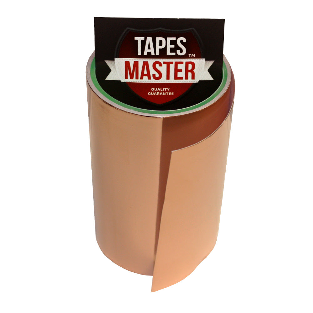 6" X 10ft - 1 Mil Copper Foil EMI Shielding Conductive Adhesive Tape, 10 ft Copper Foil Tapes- Tapes Master