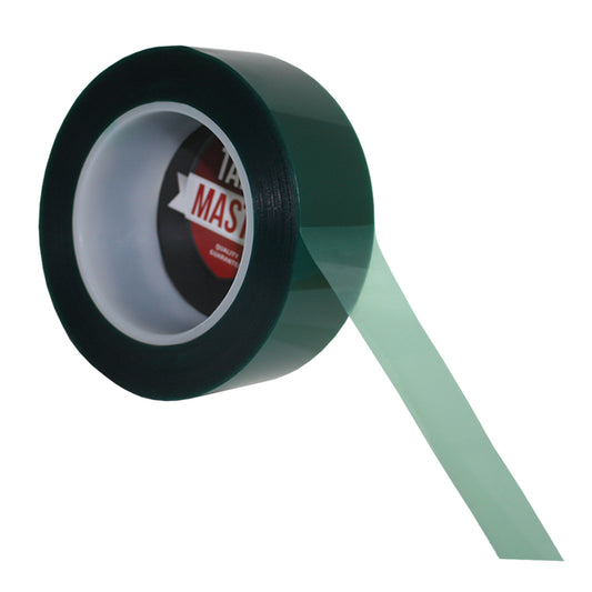 1.5" x 72 yds - 2 Mil Green Powder Coating Masking Tape - High Temperature, Green Powder Coating Tapes- Tapes Master