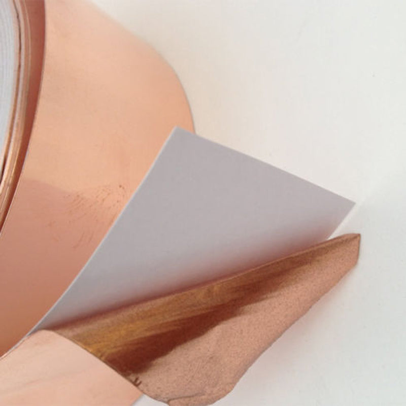 1/8" x 55 yds - 1 Mil Copper Foil EMI Shielding Conductive Adhesive Tape, Copper Foil Tapes- Tapes Master
