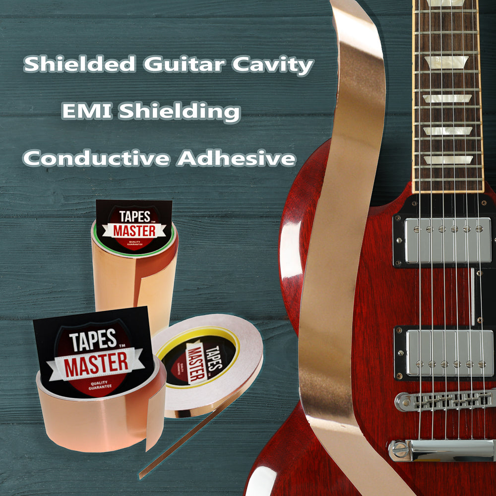 1 Roll Copper Foil Tape with Conductive Adhesive for,Guitar EMI Shielding  Crafts
