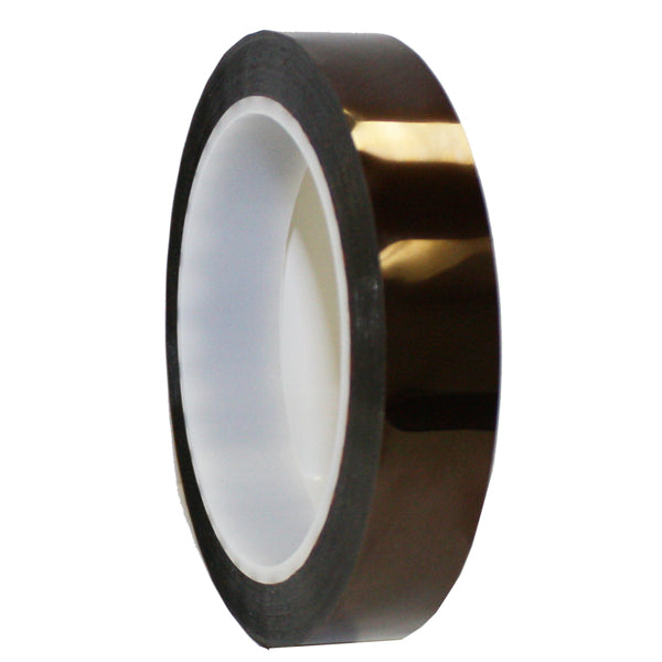 3/4" x 36 Yds - Tapes Master 1 Mil Kapton Tape - Polyimide High Temperature Tape with Silicone Adhesive - 3” Core
