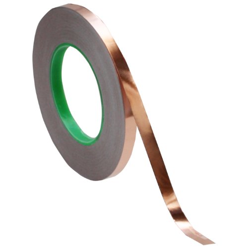 3/8" x 55 yds - 1 Mil Copper Foil EMI Shielding Conductive Adhesive Tape, Copper Foil Tapes- Tapes Master