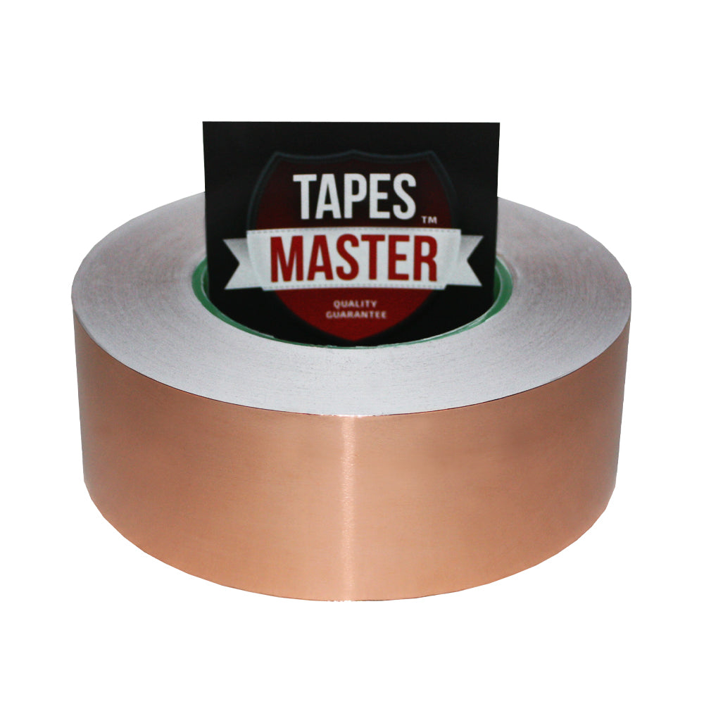 2" x 55 yds - 1 Mil Copper Foil EMI Shielding Conductive Adhesive Tape, Copper Foil Tapes- Tapes Master