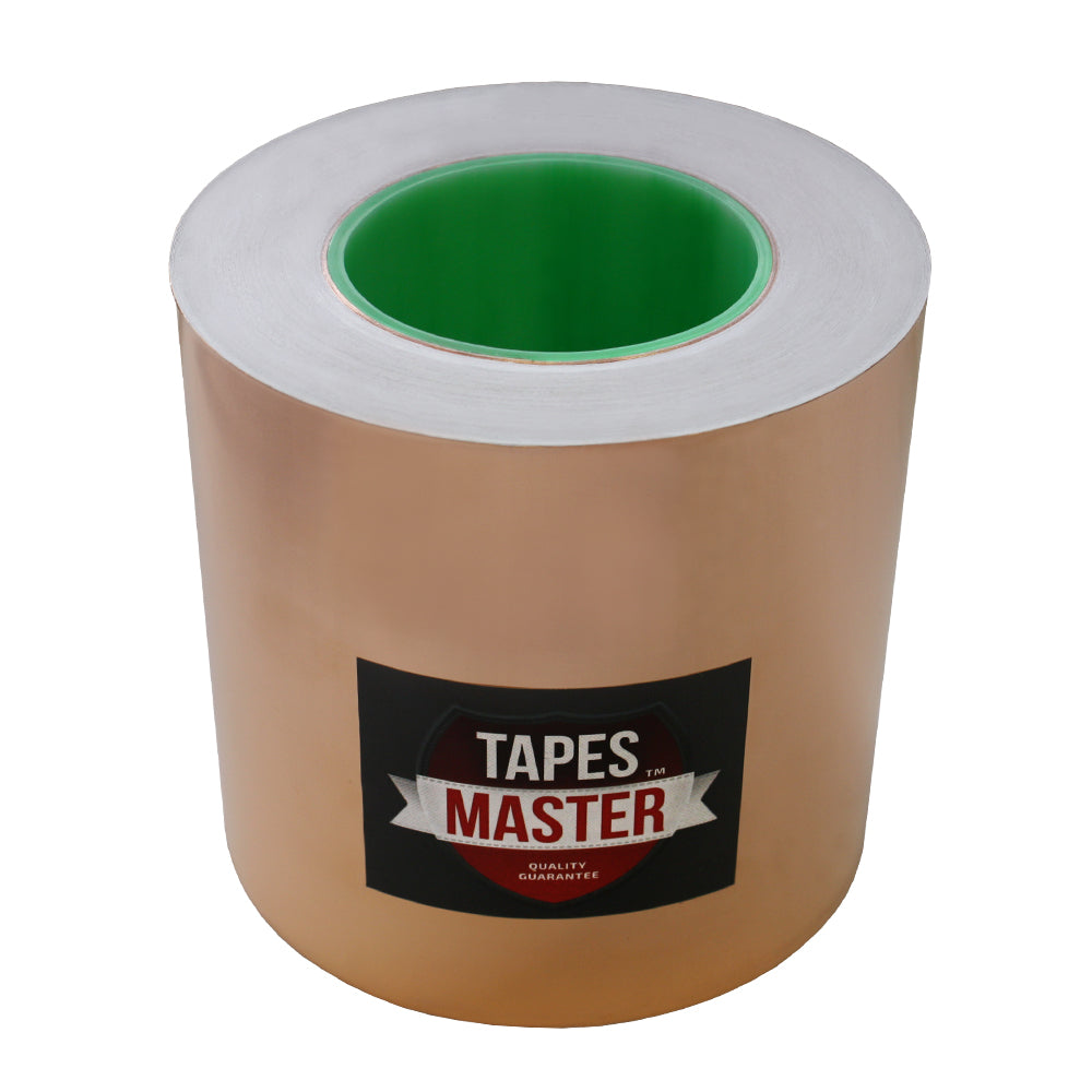 6" x 55 yds - 1 Mil Copper Foil EMI Shielding Conductive Adhesive Tape, Copper Foil Tapes- Tapes Master
