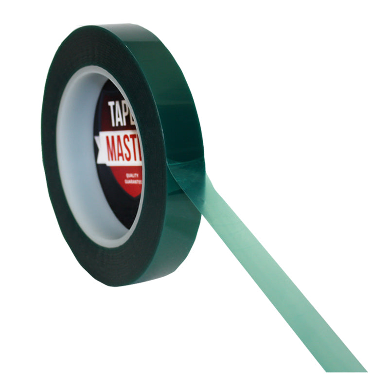 3/4" x 72 yds - 2 Mil Green Powder Coating Masking Tape - High Temperature, Green Powder Coating Tapes- Tapes Master